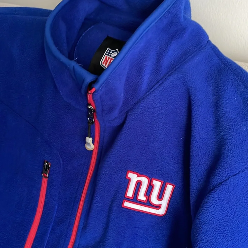 NFL NEW YORK GIANTS logo G-III Apparel Group fleece zip up size LG - Picture 1 of 8